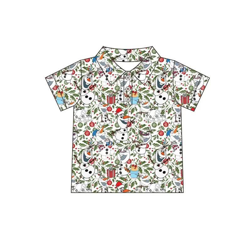 Olaf Christmas Button-Up Shirt | Boys & Men’s Matching Holiday Shirt | Family Matching Christmas Outfit | Preorder