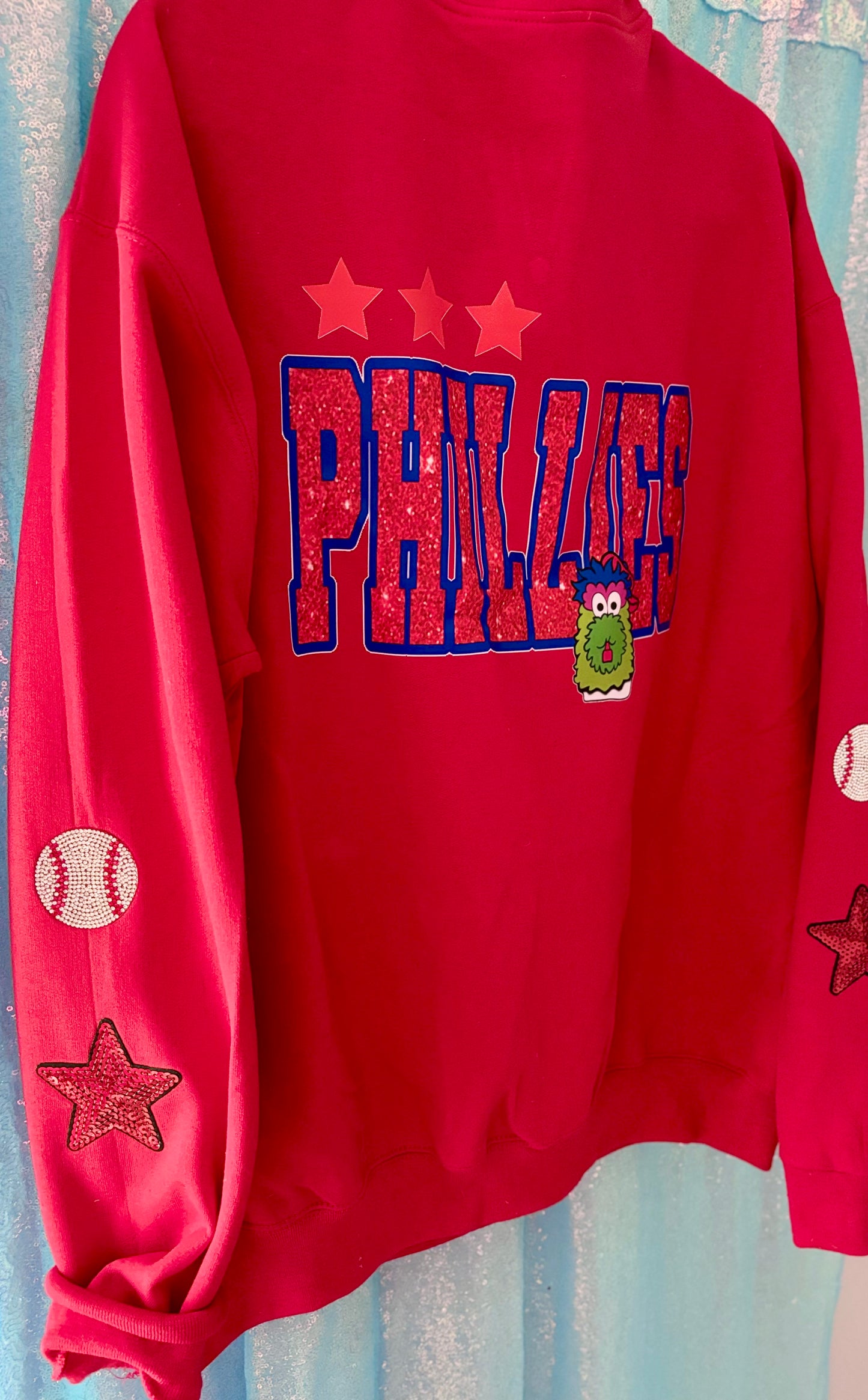 Faux Glitter Phils 1/4 zip up
