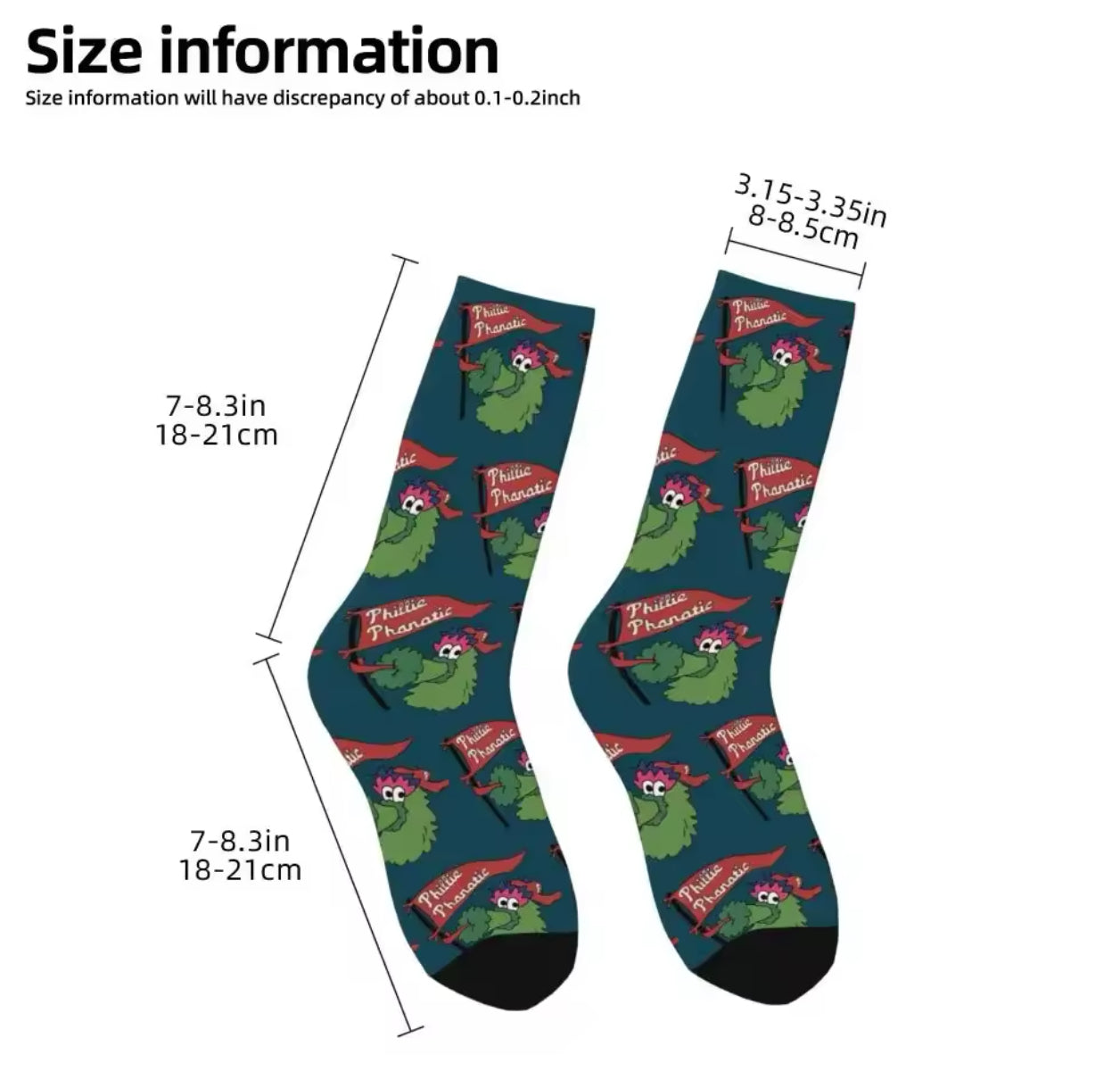 Phils Fan adult socks