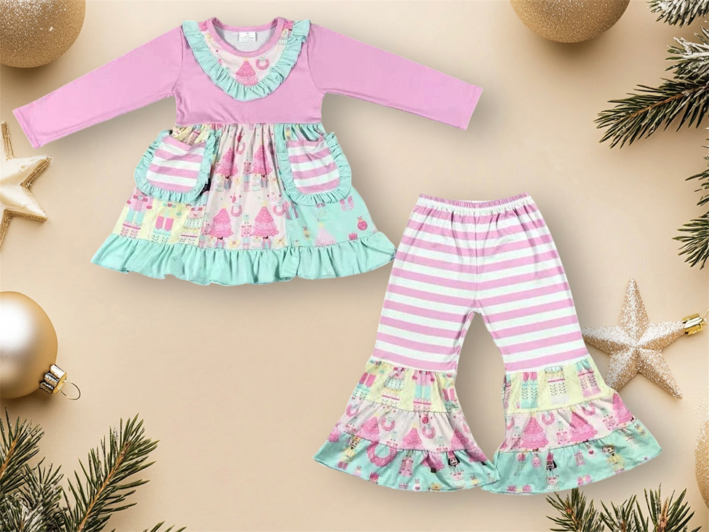 Nutcrackers pink Christmas