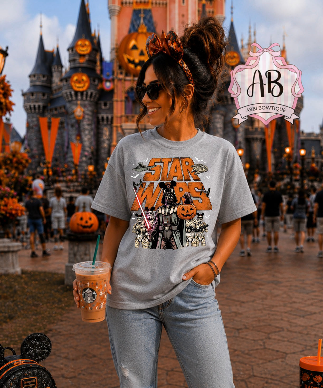 Spooky Star Wars Halloween Shirt | Star Wars Inspired Graphic Tee | Halloween Disney Park Shirt | Darth Vader Pumpkin Tee