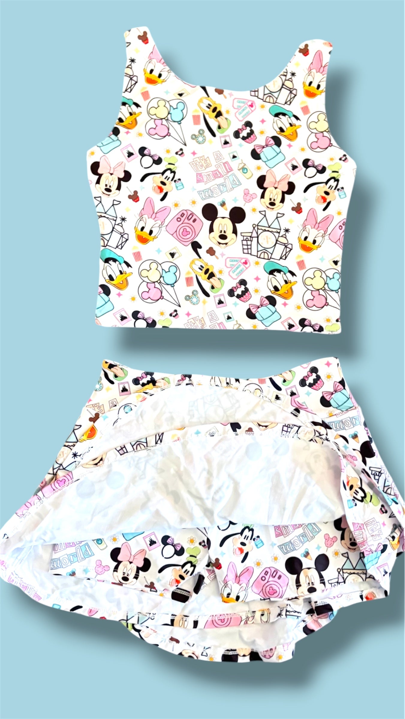Magical Friends Active Skort Set ✨ Girls Two Piece Yoga Set | Built-In Shorts | Slight Crop Tank | Park Day Ready