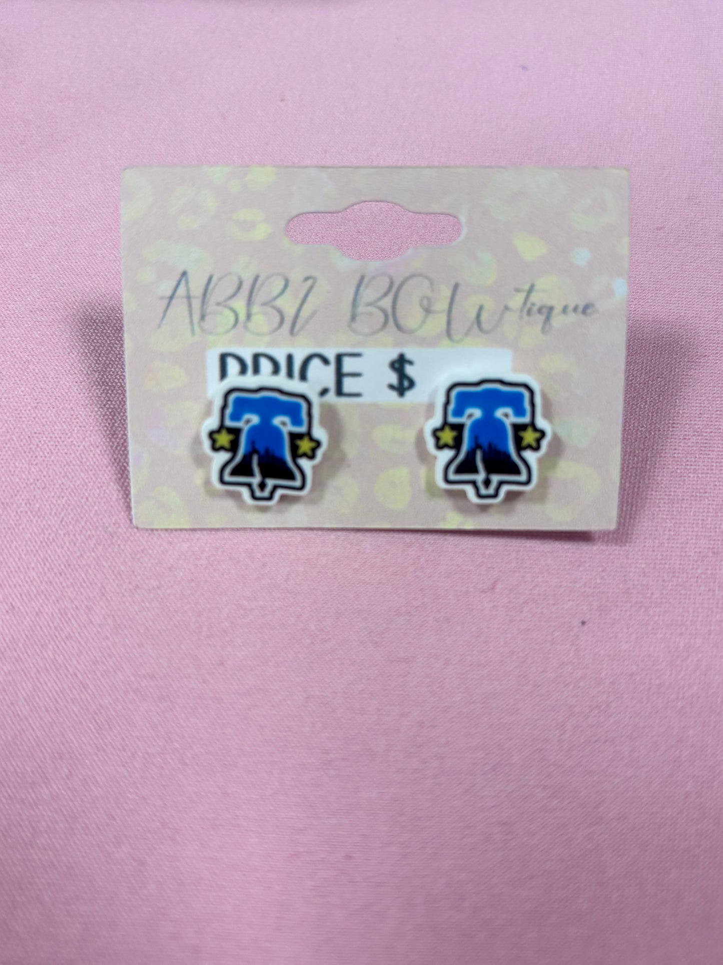 Phillies emblem earring studs