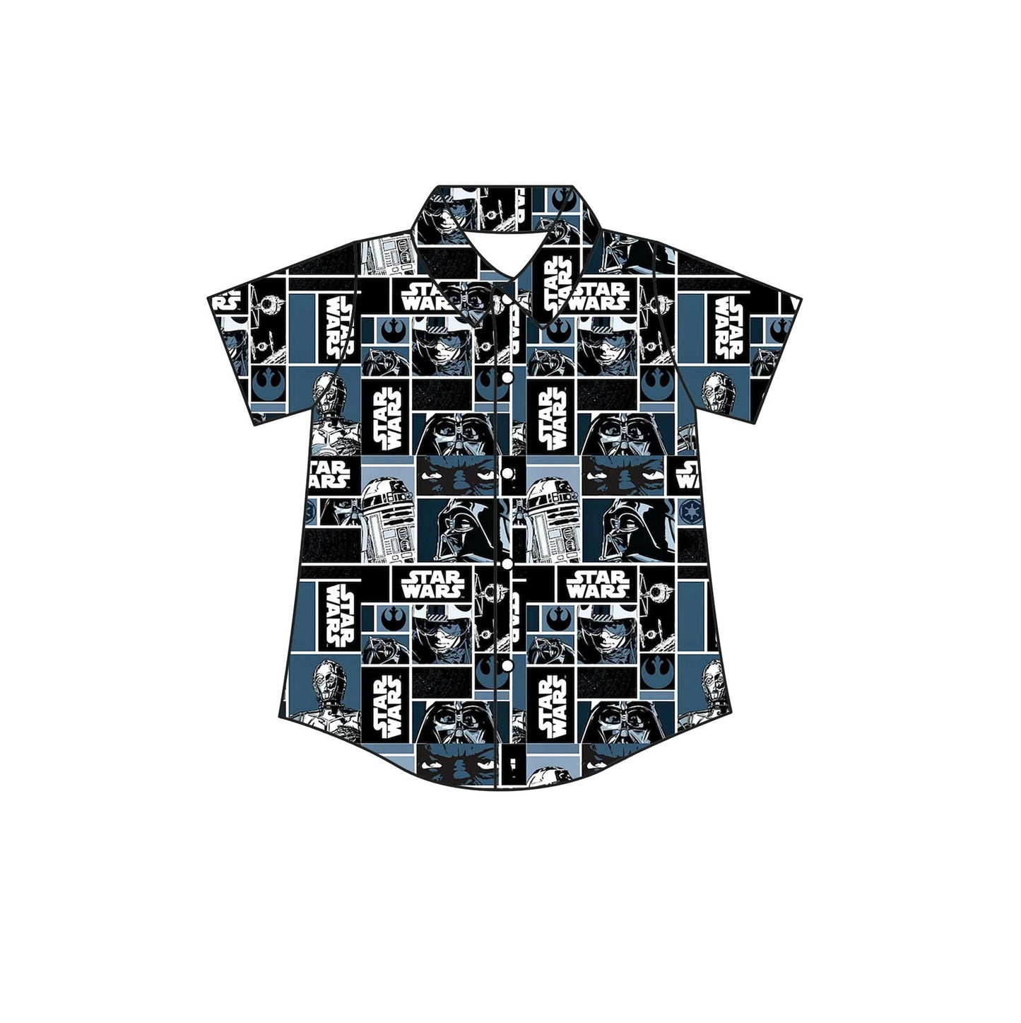 PREORDER boys/men’s Star Wars Darth button down