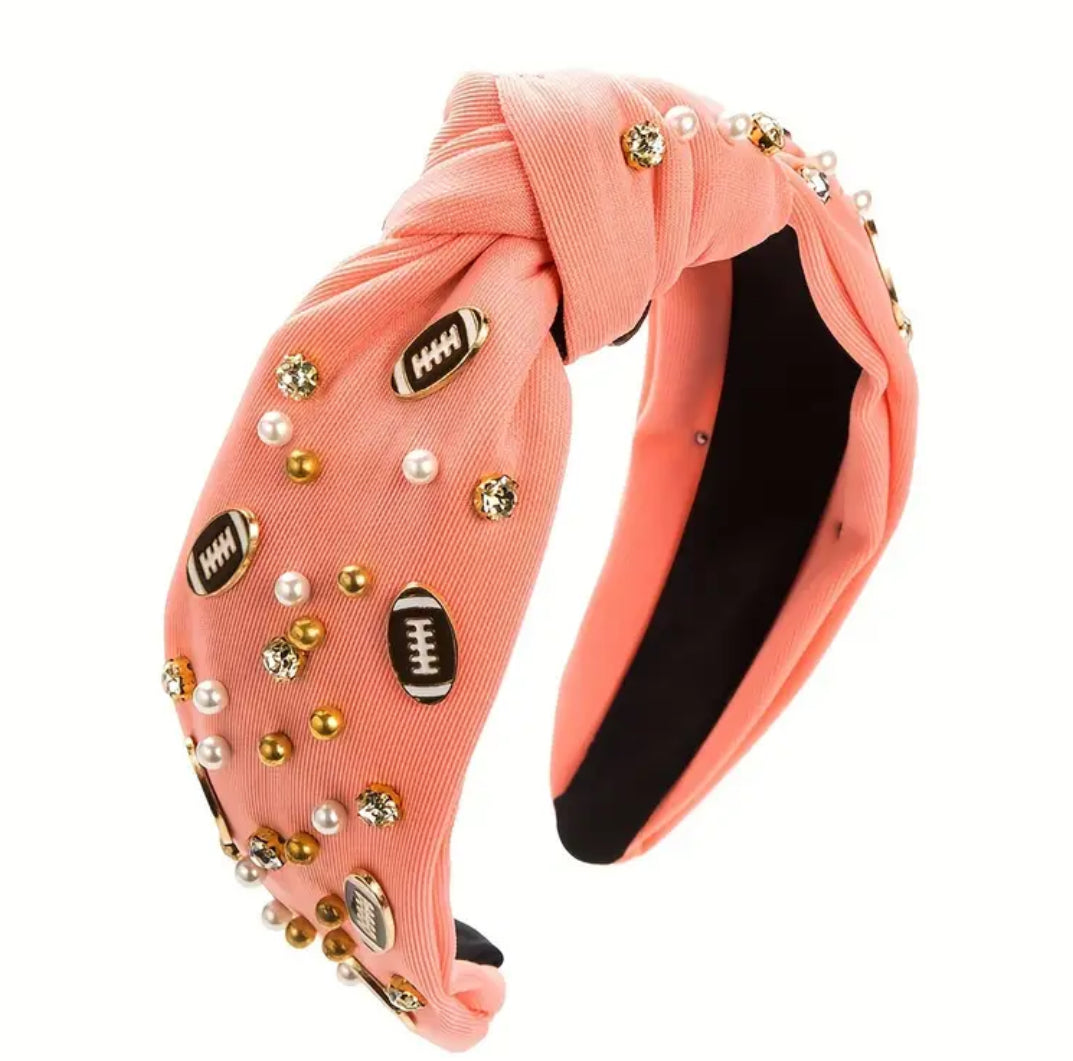 Football gem headband