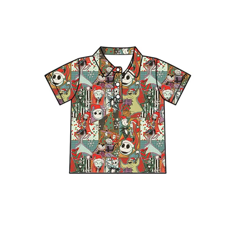 PREORDER Nightmare Before Christmas Family Matching Polo Shirt | Spooky Holiday Collared Shirt | Halloween Christmas Boutique