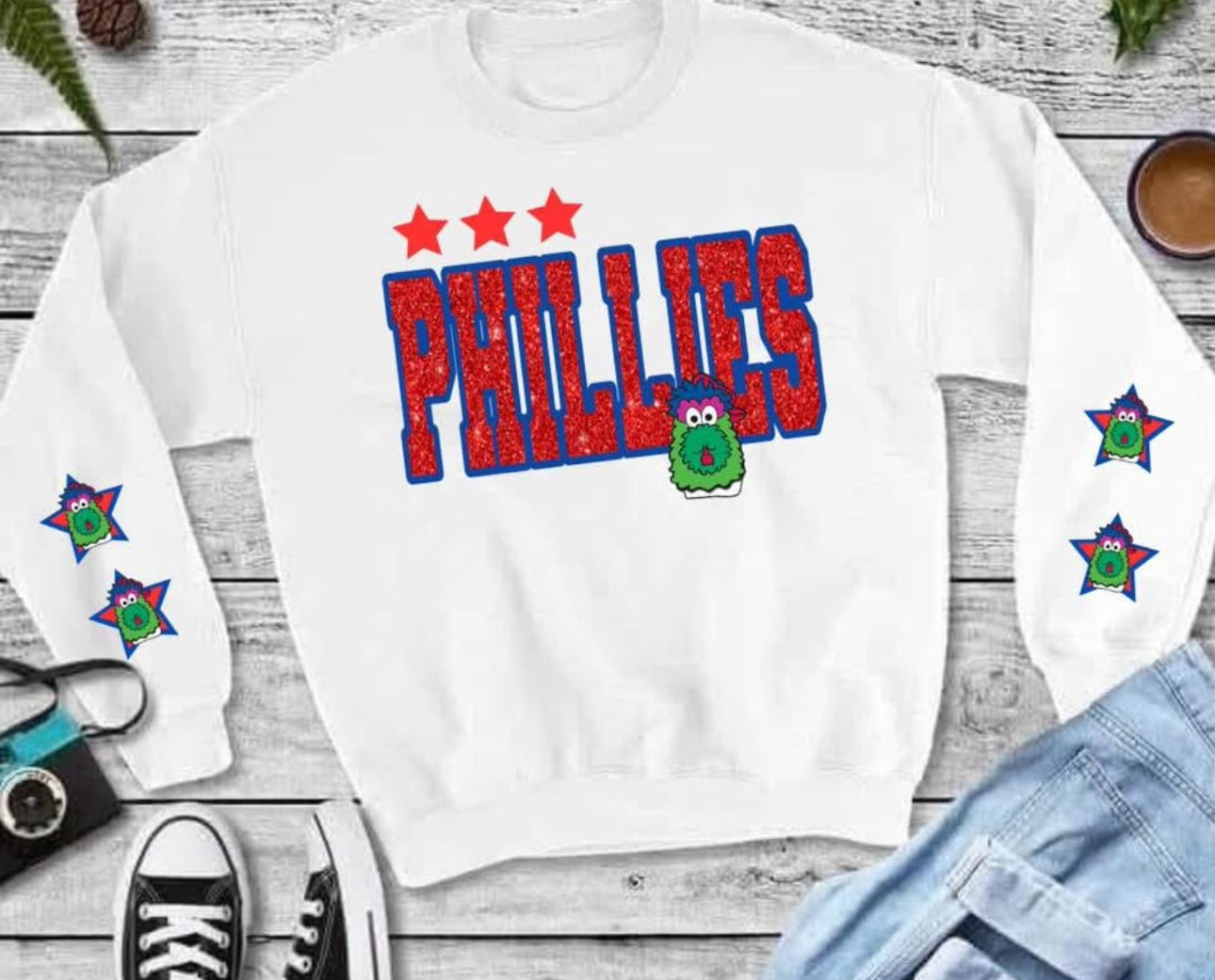 Phils faux sequin sweatshirt