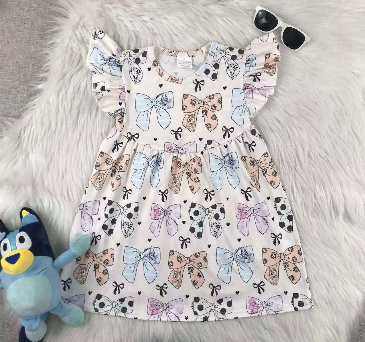 Blue sisters coquette dress ABBI BOWtique Blue sisters coquette dress ABBI BOWtique