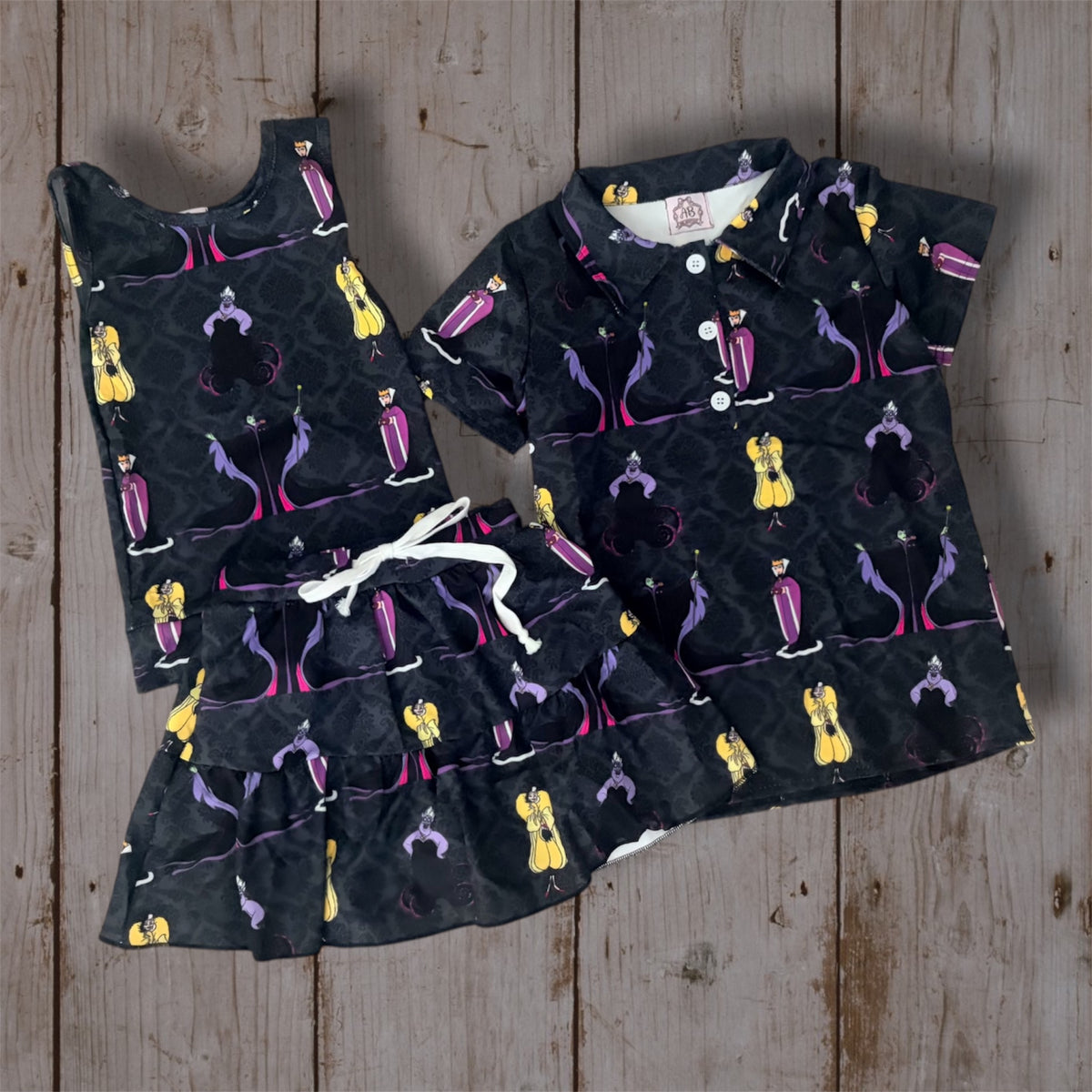 Girls Villain Yoga Set | Inspired Villain Activewear