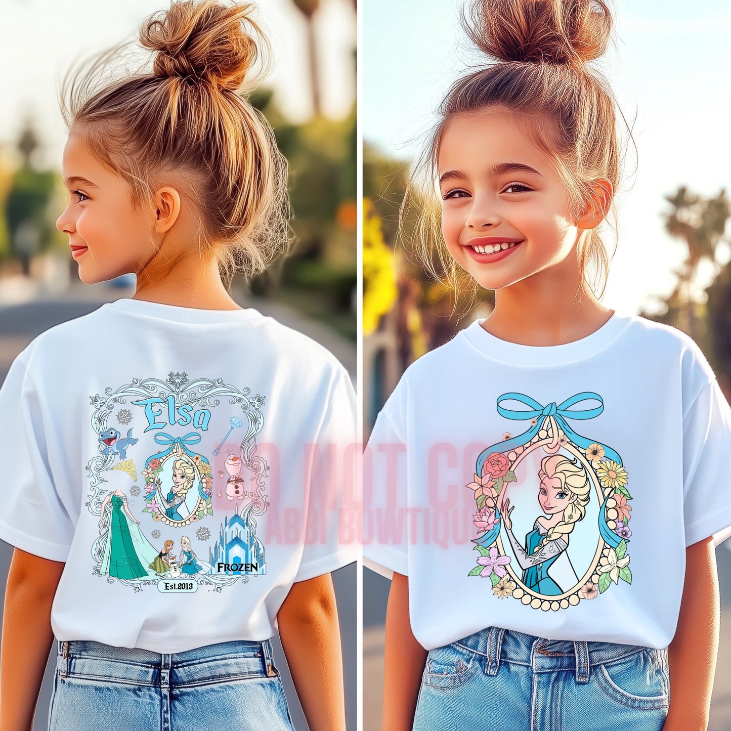 Princess watercolor coquette tee