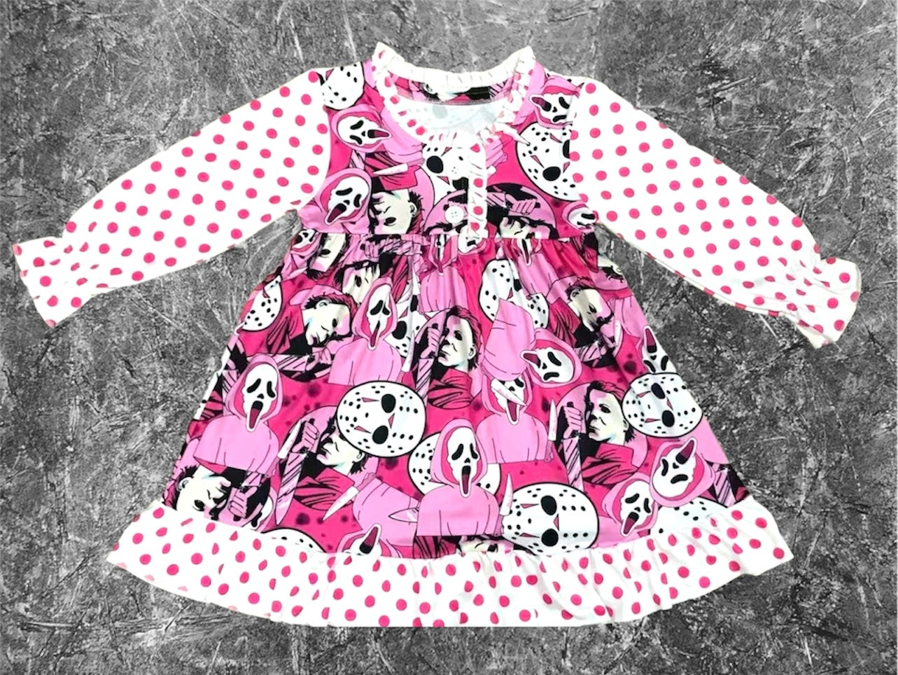 Pink Halloween horror dress
