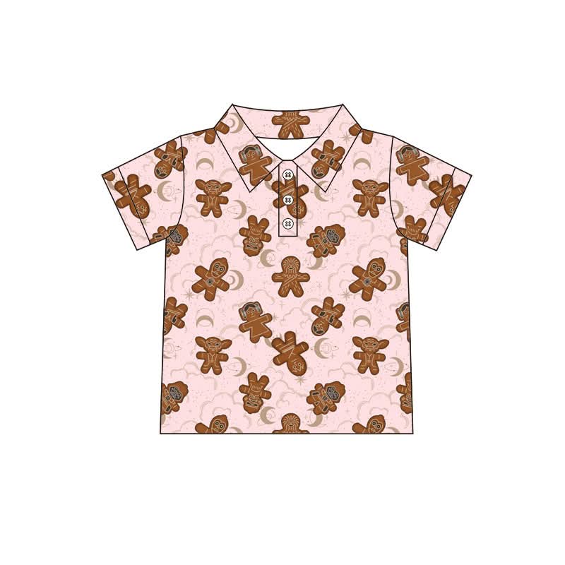 Gingerbread Galaxy Star Wars Inspired Christmas Polo Shirt PREORDER