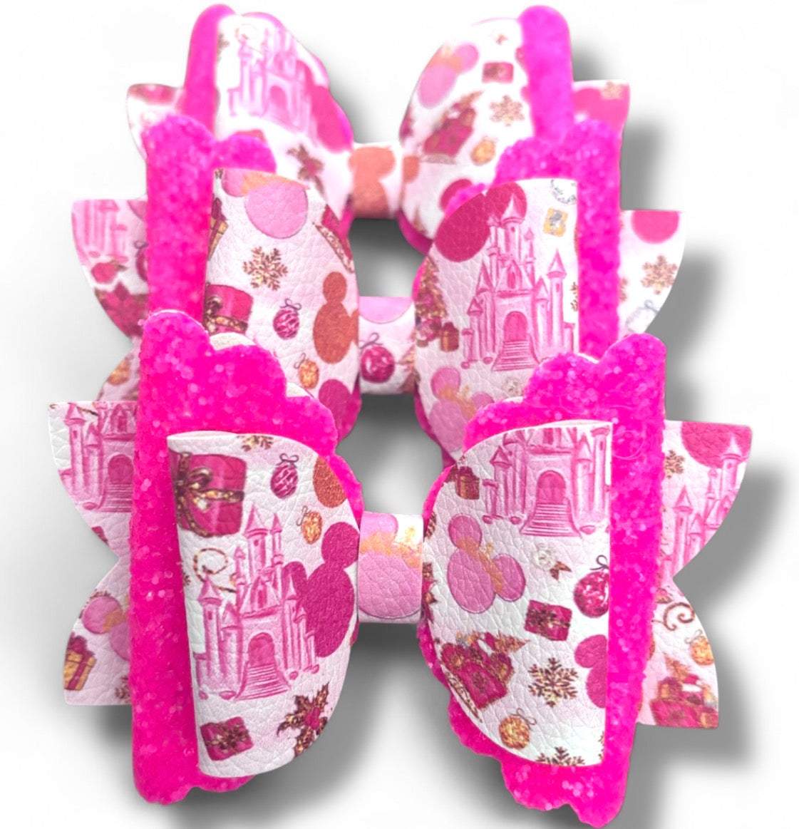 Pink Castle Holiday Bow ππ°