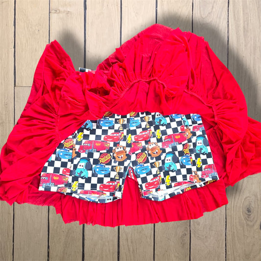 Womenβs McQueen cars active wear skirt