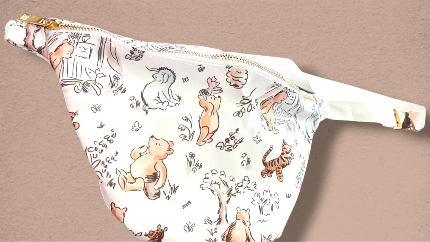 Pooh Bear Friends Belt Bag | Storybook Woodland Fanny Pack | Cute Character Inspired Crossbody Bag | Theme Park Outfit | Mommy & Me Matching Bag