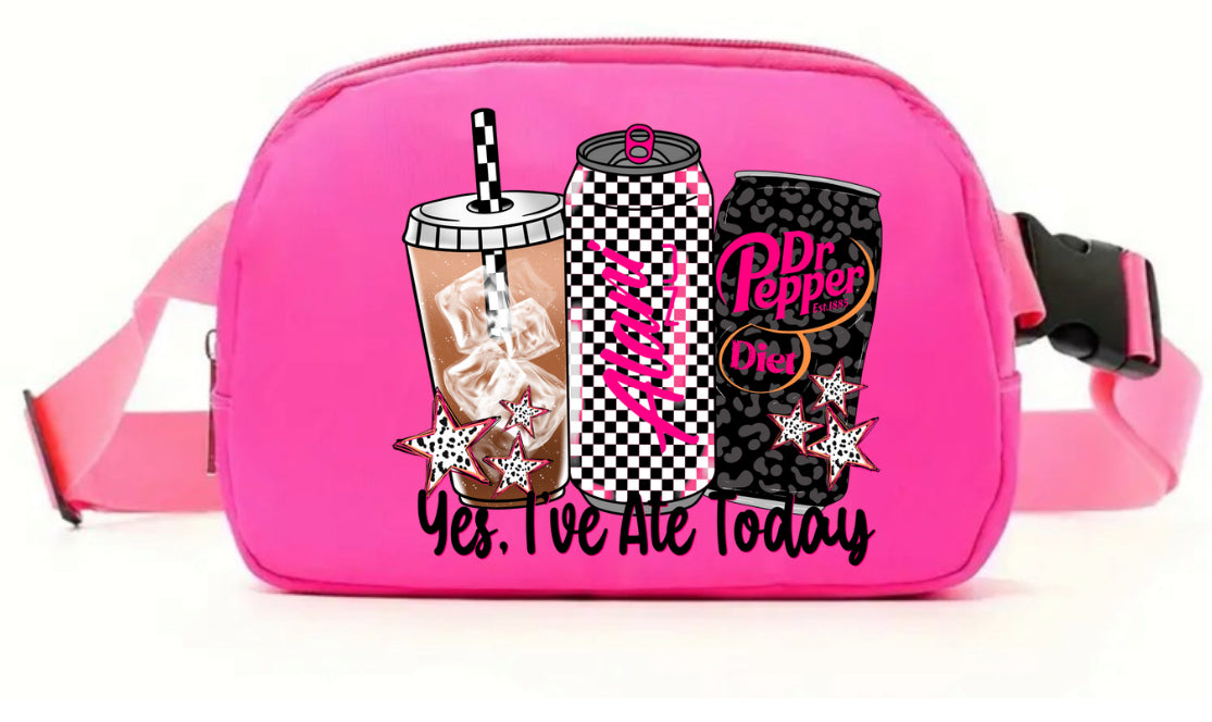 Yes I’ve eaten today tees & belt bags