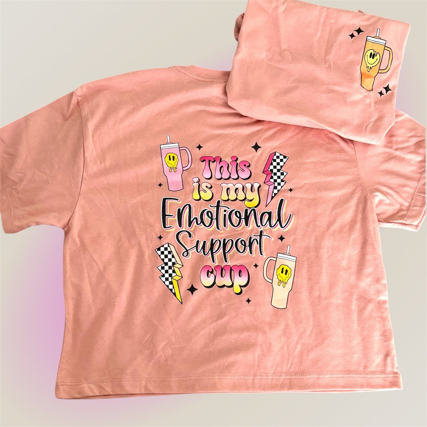 Emotional support cup tee