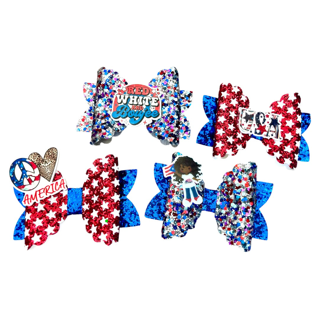 ππΊπΈ 4th of July Hair Bows! πΊπΈπ