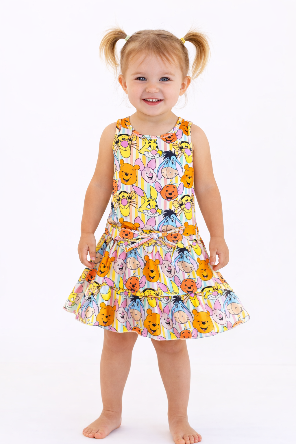 Winnie Friends Girls Activewear Set β Toddler Tank & Skirt with Built-In Shorts β Matching Family Vacation Outfit β Sister Brother Matching Set