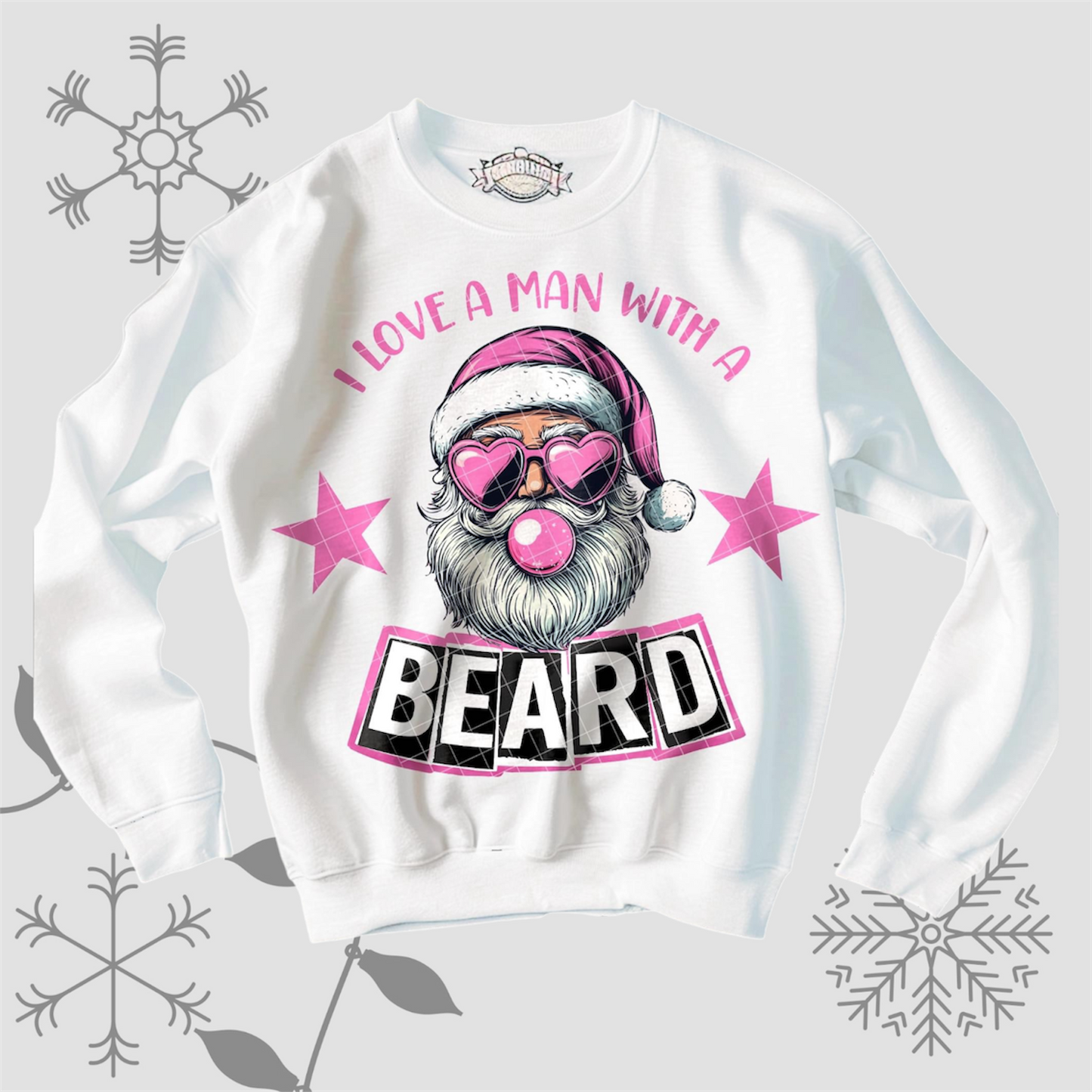 💗 Man with a beard 🎅🏼 sweatshirt