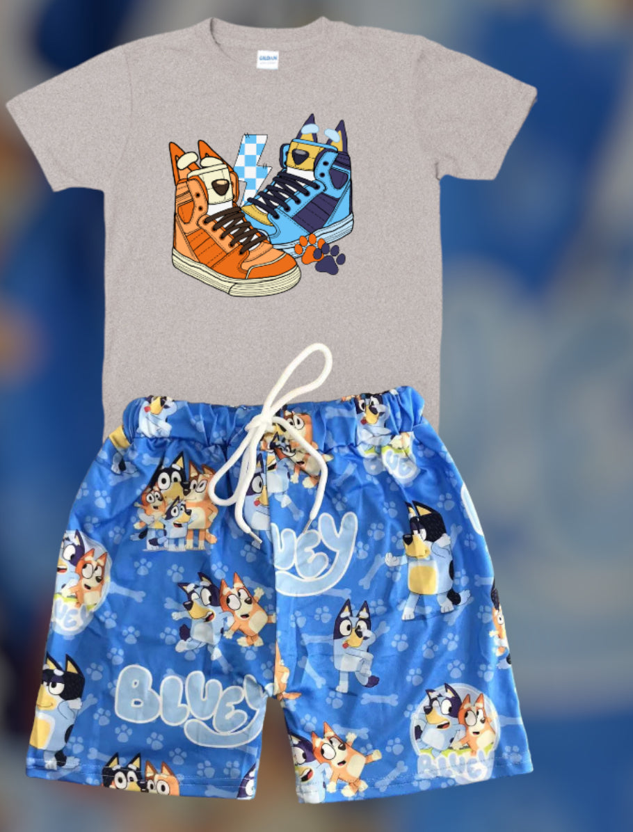 Boys bluey shorts