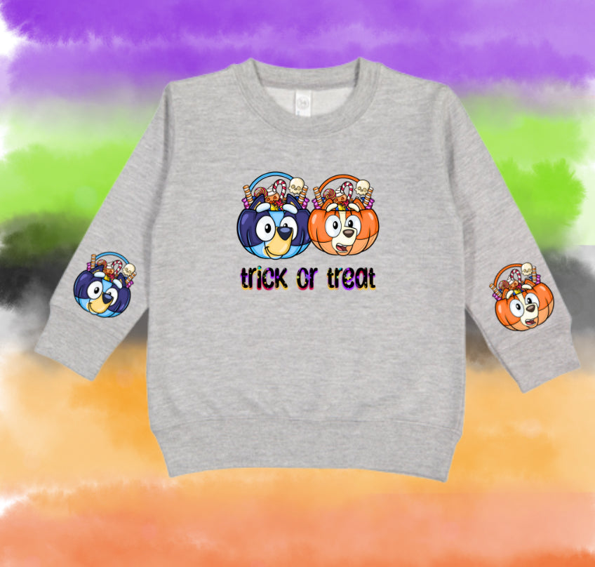Bluey Trick or treat sweatshirt