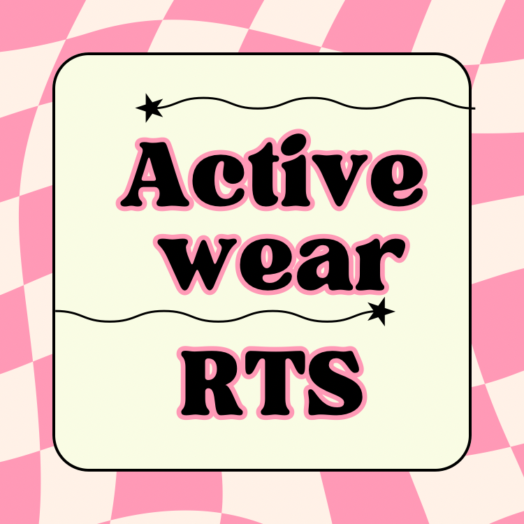 Active wear pieces ready to sell