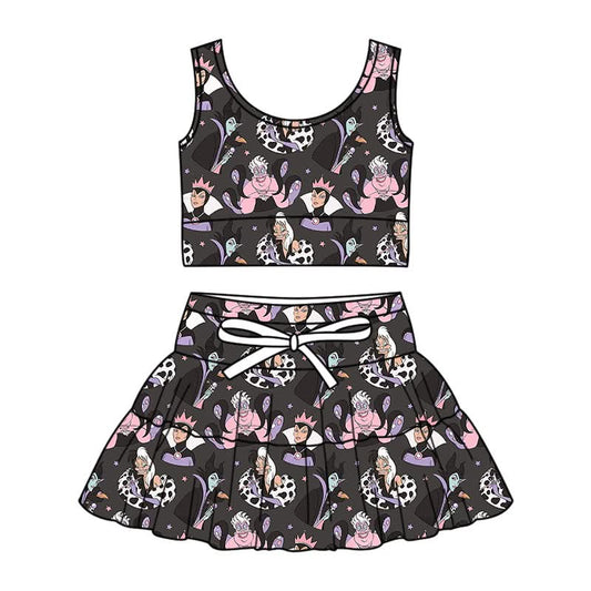 PREORDER Girls Villains Magical Night Activewear set