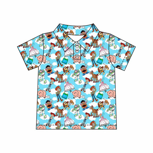PREORDER - ✨ Toy Story Character Print Polo Top for the Guys | Bo Peep, Buzz & Friends ✨