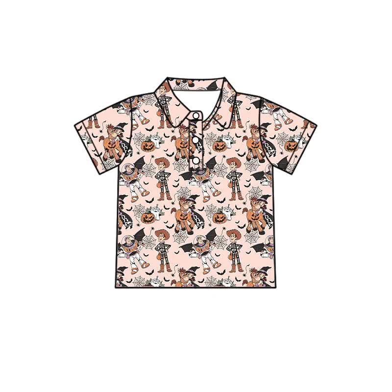 PREORDER Toy Friends Halloween Family Matching Polo Shirt | Spooky Toy Character Collared Shirt | Cute Halloween Boutique