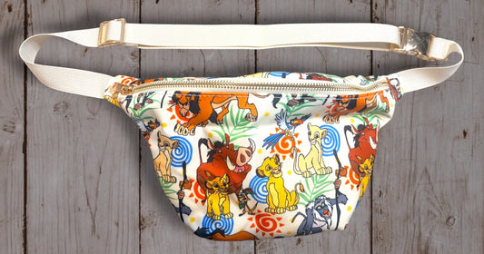 Lion King Belt Bag | Simba & Lion King Characters Fanny Pack | Colorful Disney Inspired Crossbody Waist Bag | Park Travel Bag