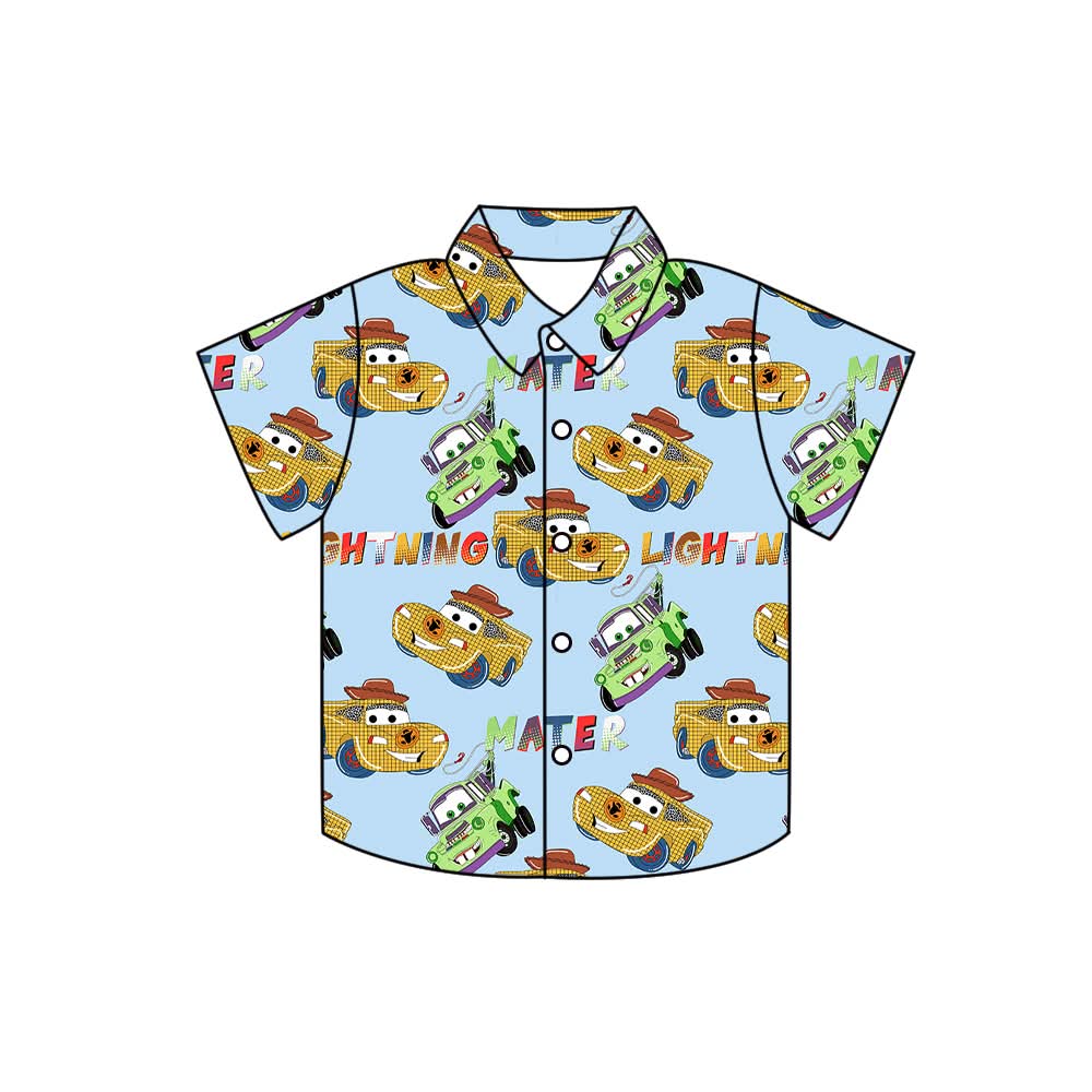 PREORDER boys/men’s Cars Toy Story button down