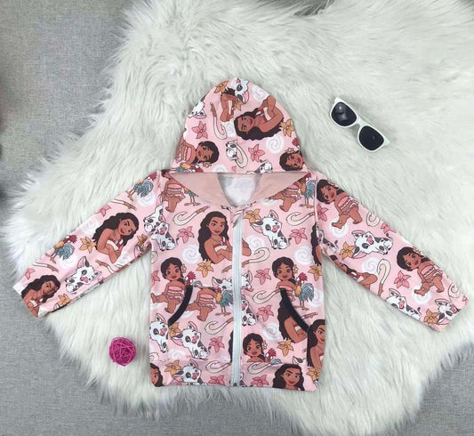 Moana & lil sister zip up
