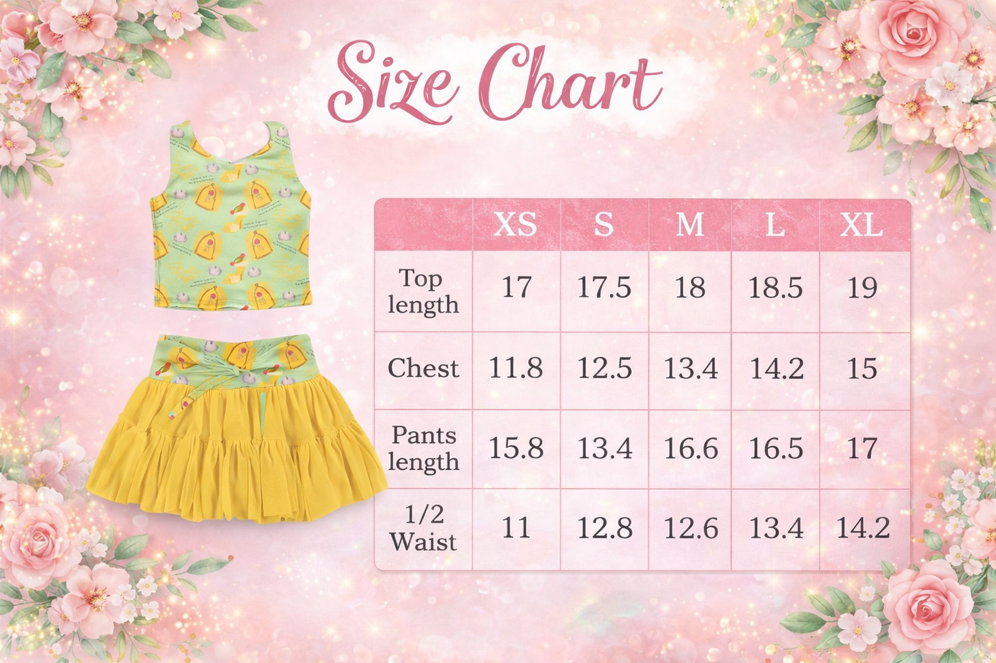 PREORDER- ⭐ Toy Story 5 Jessie Patchwork Tank & Skort Yoga Set for Girls ⭐