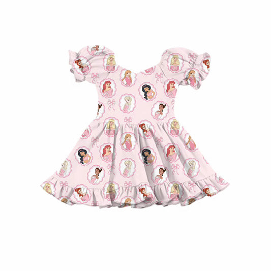 Pretty Princess & Mouse Pink Tulle Bow Dresses | Magical Girls Boutique Dresses | Character-Inspired Twirl Dresses
