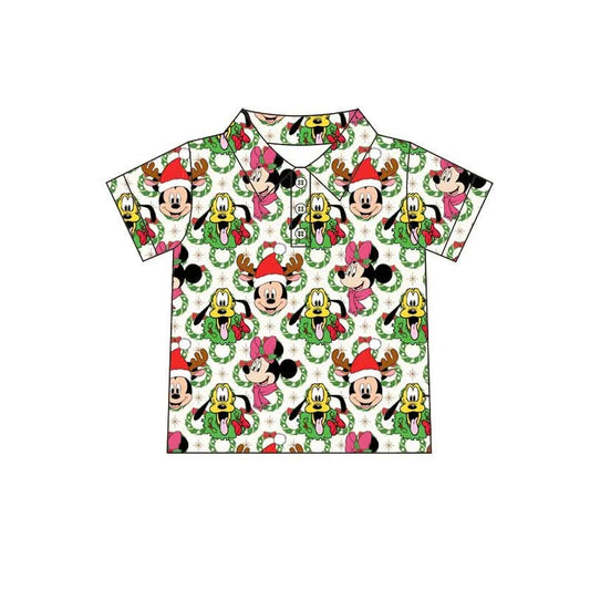 Preorder Family Matching Christmas Friends Button-Up Shirt | Boys & Men’s Holiday Style Shirt | Festive Christmas Vacation Top