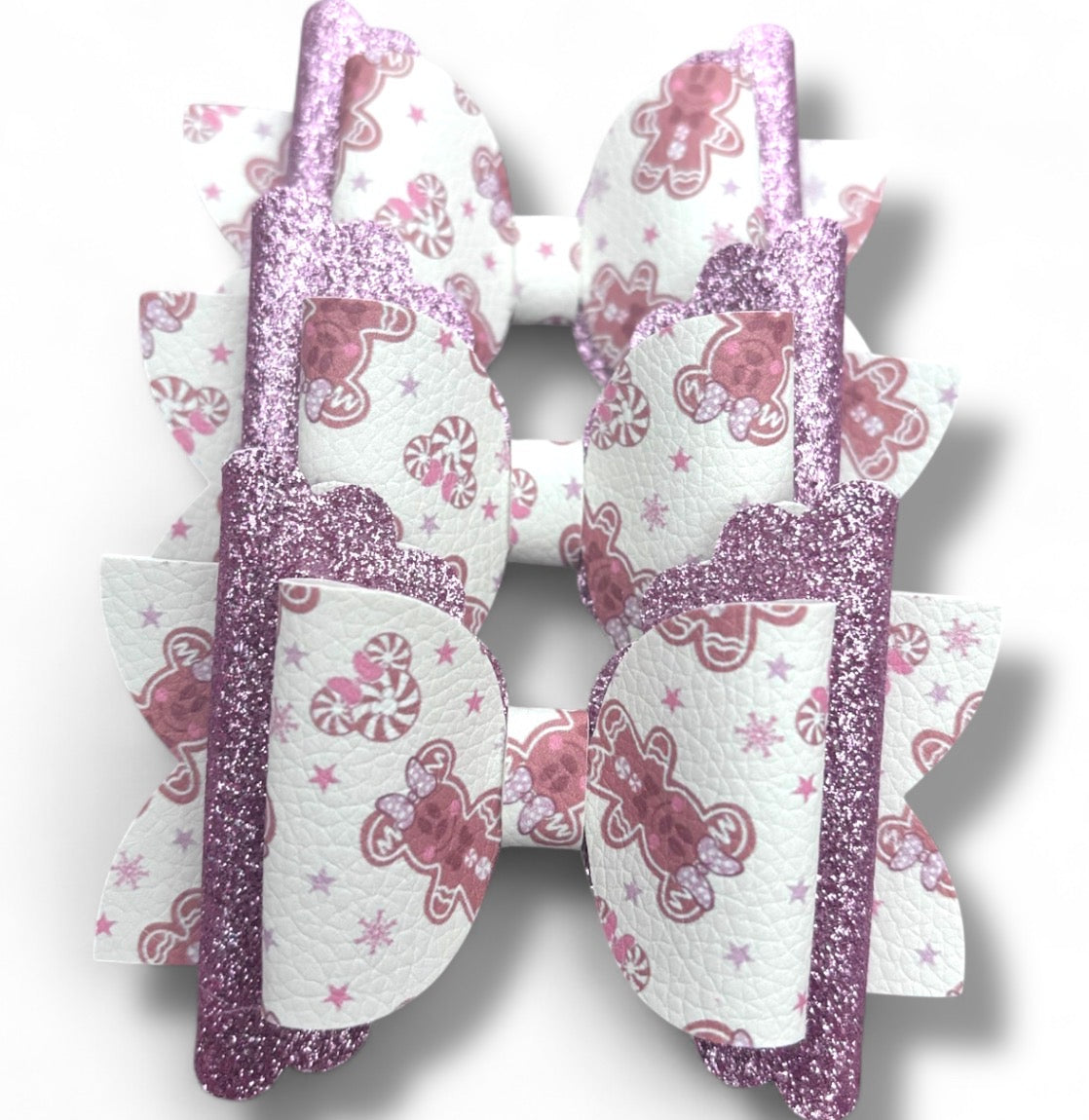 Sugarplum Gingerbread Bow 🍭💗