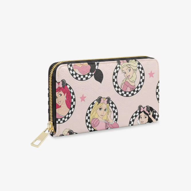 Princess Zip Around Wallet | Pink Princess| Women’s Card Holder & Coin Purse