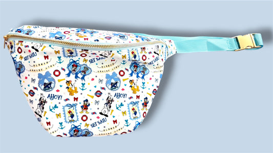 Set Sail! Cruise Belt Bag | Nautical Theme Park Fanny Pack | Vacation Crossbody Bag | Set Sail Travel Bag | Family Cruise Outfit Accessory