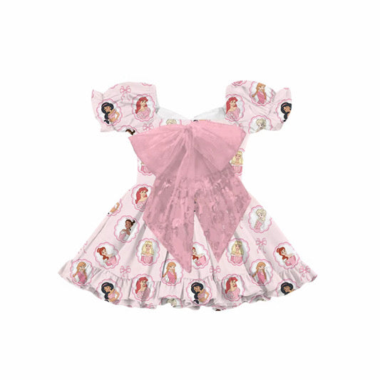 Pretty Princess & Mouse Pink Tulle Bow Dresses | Magical Girls Boutique Dresses | Character-Inspired Twirl Dresses