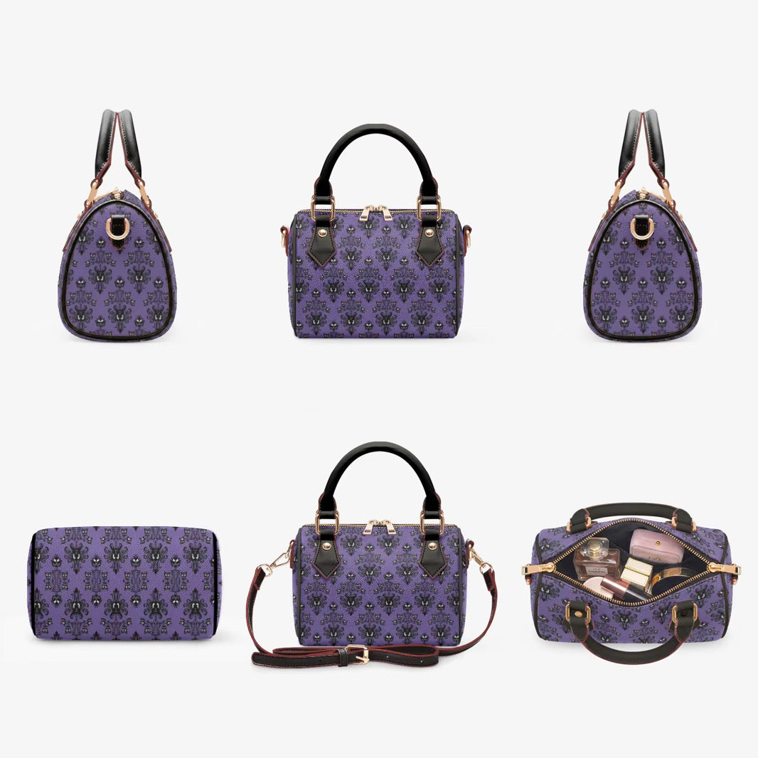 Haunted Mansion Inspired Purple Barrel Bag | Spooky Park Crossbody Purse