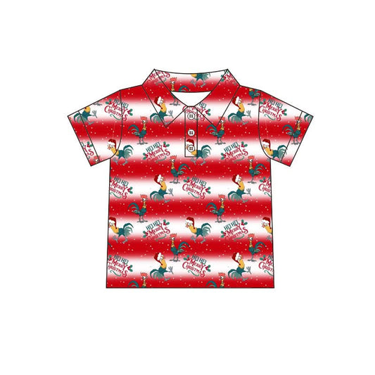 Preorder Family Matching Hei Hei Christmas Button-Up Shirt | Boys & Men’s Holiday Style Shirt | Festive Vacation Christmas Top