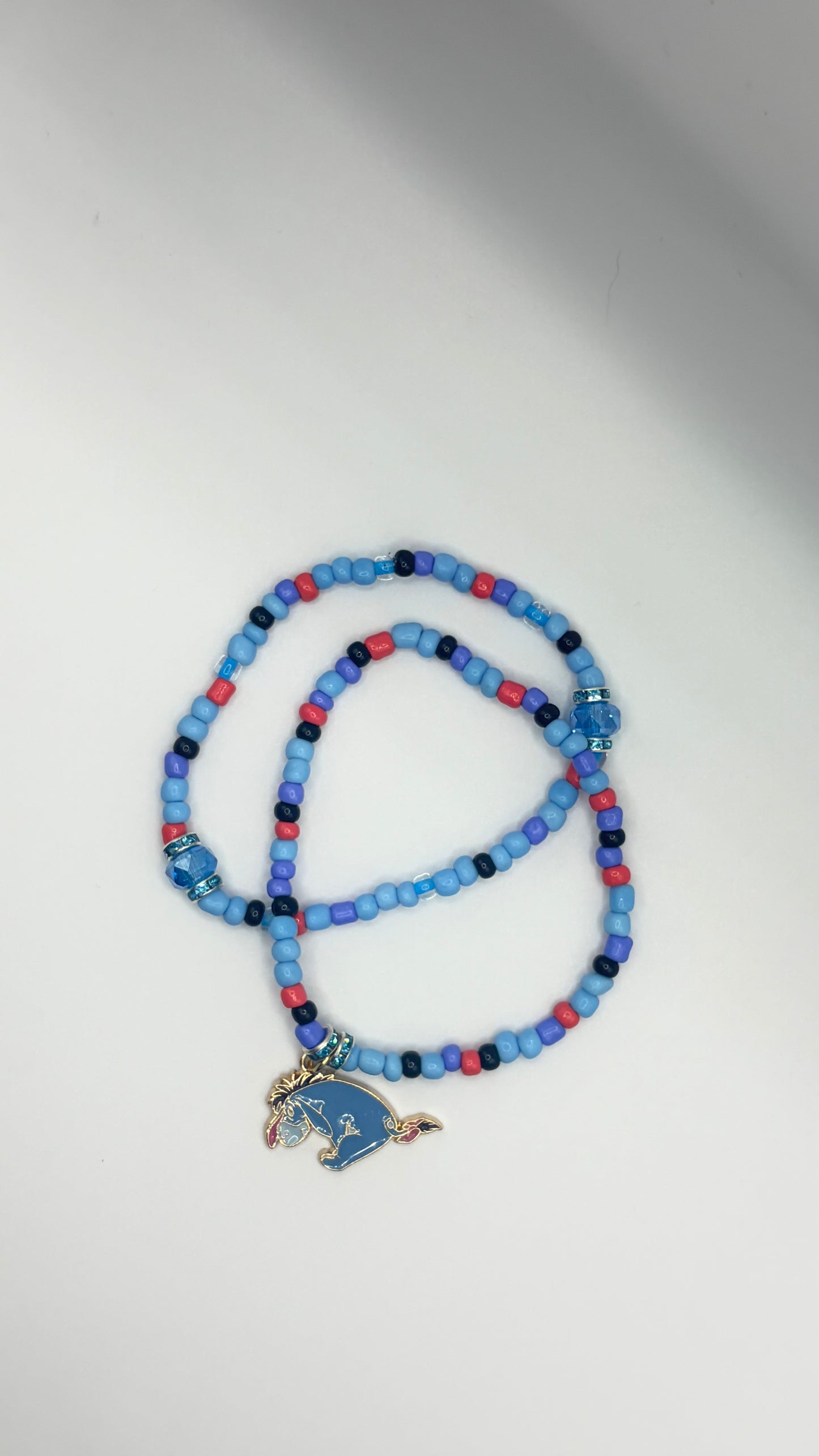 Beaded Bracelet | Handmade Monsters Inc Stackable Jewelry | Purple Stretch Bracelet | Theme Park Accessory