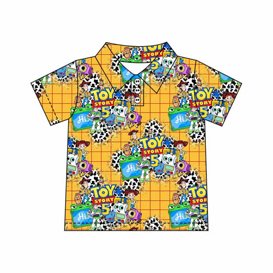 PREORDER - ⭐ Toy Story 5 Character Print Family Matching Polo | Boys & Men’s Sizes ⭐
