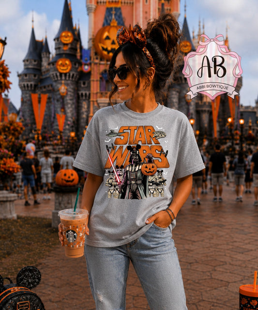 Spooky Star Wars Halloween Shirt | Star Wars Inspired Graphic Tee | Halloween Disney Park Shirt | Darth Vader Pumpkin Tee