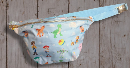 Classic Toy Characters Belt Bag | Toy Story Inspired Character Print Fanny Pack | Colorful Kids & Adult Crossbody Waist Bag | Park Day Travel Bag