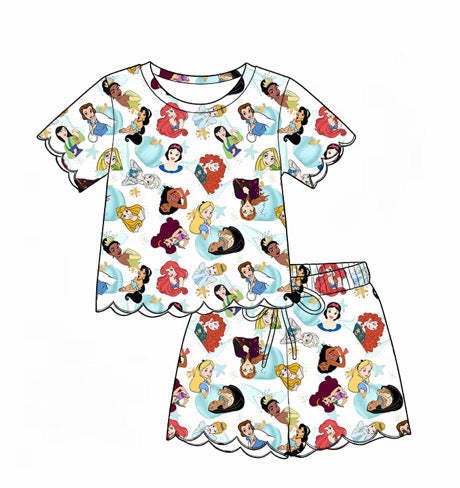Princess Inspired Matching Lounge Set for Girls & Women | Soft Yoga Material | Boutique Family Outfit | Preorder