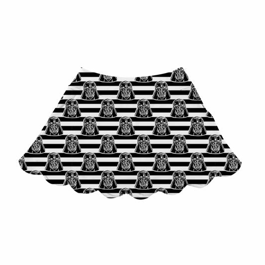 Vader Women’s Yoga Skirt | Star Wars Inspired Ruffle Activewear Skirt | 2 Pocket Stretch Yoga Skort | Inspired Park Outfit | Matching Family Pieces