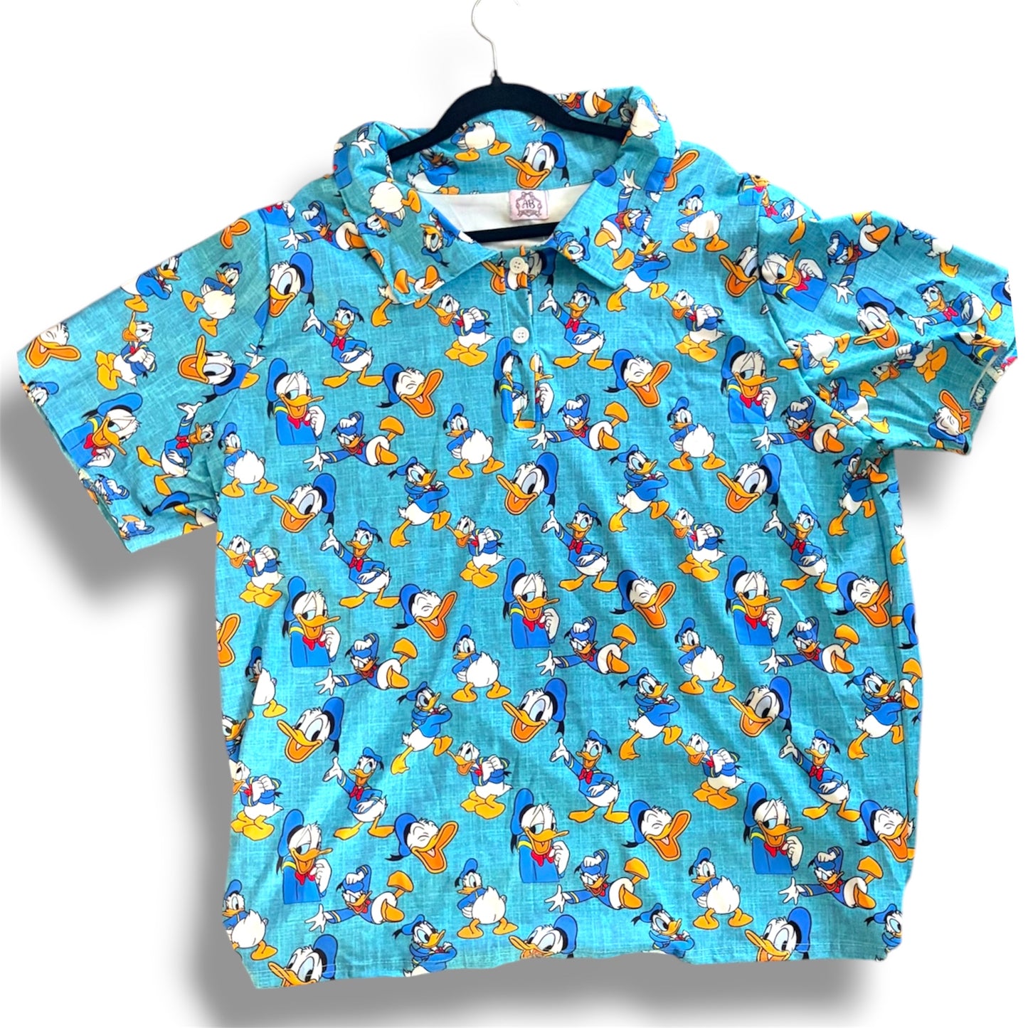 Donald Button Down Shirt | Kids & Adult Disney Shirt | Donald Duck Hawaiian Shirt | Family Matching Disney Outfit | Vacation Shirt