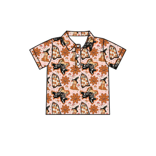 PREORDER Spooky Chipmunks Halloween Family Matching Polo Shirt | Retro Ghost Fall Collared Shirt | Boutique Halloween Kids